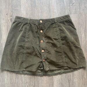 Celebrity Pink Olive Corduroy Shorts